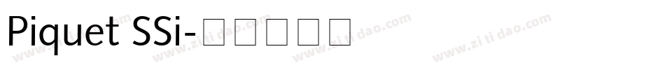 Piquet SSi字体转换